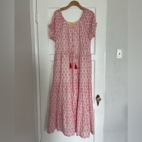 Roberta Roller Rabbit rosemary Abha dress coral size Xl - Picture 3 of 10